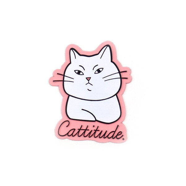 Cattitude Retro Magnet